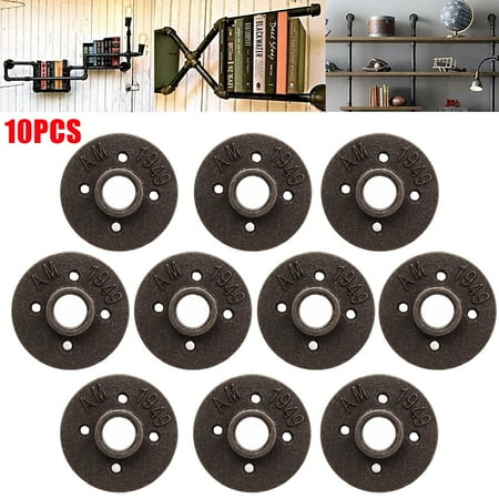 10X3/4" Malleable Threaded Black Floor Flange Iron Pipe Fittings BSP Wall Mount 10X3/4" Malleable Threaded Black Floor Flange Iron Pipe Fittings BSP Wall Mount